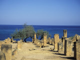 Buy Greek Latin Cultural Center and Mausoleum, Mediterranean Sea at AllPosters.com