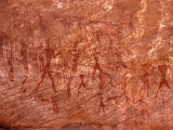 Rock Painting of Hunting Scene, Sahara