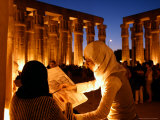 Drawing Classes for Women in the Temple of Thebe Area, Egypt