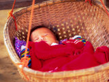 Sleeping Baby in Hanging Basket, Hue, Vietnam