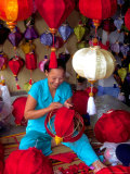 Woman Making Lanterns, Saigon, Vietnam