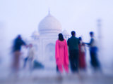 Buy Pink Sari, Taj Mahal, India at AllPosters.com