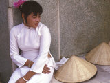 Buy Vietnamese Girl in Traditional Dress, Vietnam at AllPosters.com