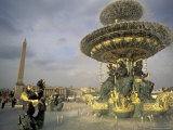 Buy Place de la Concorde and Obelisque, Paris, France at AllPosters.com