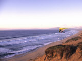 Hang Gliding off Beach in Monterey, California, USA Photographic Print