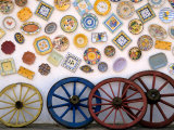 Buy Ceramic Plates and Wagon Wheels, Algarve, Portugal at AllPosters.com