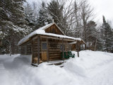 Cabin at the AMC's Little Lyford Pond Camps, Northern Forest, Maine, USA
