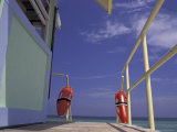 Buy Lifeguard Stand, South Beach, Miami, Florida, USA at AllPosters.com