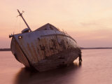 Buy Sunrise on Fishing Boat Washed Ashore During Hurricane Opal, Pensacola Bay, Florida, USA at AllPosters.com