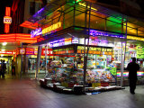 Newsagent, Queen Street Mall at Night, Brisbane, Queensland, Australia