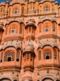 Wind Palace in Downtown Center of the Pink City, Jaipur, Rajasthan, India