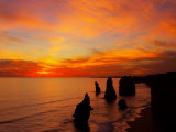 Sunset, Twelve Apostles, Port Campbell National Park, Great Ocean Road, Victoria, Australia