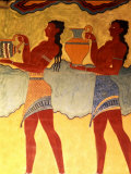 Artwork in Heraklion Knossos Palace, Greece