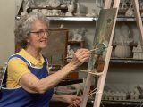 Elderly Woman Painting