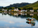 Buy Village of Dornie with Reflections and Boat, Western Highlands, Scotland at AllPosters.com