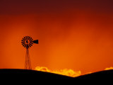 Windmill at Sunset, Palouse Region, Washington, USA