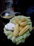 Corn on the Cob with Local Cheese, Ollantaytambo, Peru