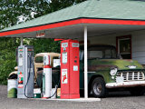 Replica of Old Texaco Station near St. John, Washington, USA