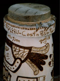Wood Carved Lizard Skin Drum, San Jose, Costa Rica