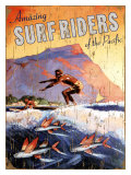 Buy Amazing Surfriders of the Pacific at AllPosters.com