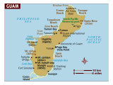 Map of Guam, Pacific