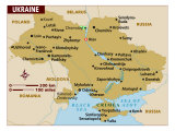 Map of Ukraine, Europe
