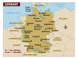 Map of Germany, Europe