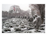Korean War Memorial Snow Scene Photo 2
