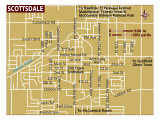Map of Scottsdale, United States, North America