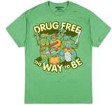 Teenage Mutant Ninja Turtles - Drug Free (Slim Fit) T-Shirt