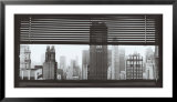 View over Manhattan, New York Framed Art Print
