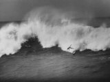 Surfer Fred Van Dyke Riding Giant Wave