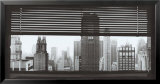 View over Manhattan, New York Framed Art Print