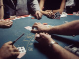 Gambling Table in a New Orleans Casino Poker Poster