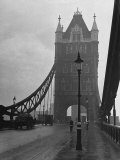 Buy Light Traffic across Tower Bridge on an Overcast Day at AllPosters.com