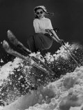 Future Olympic Gold Medalist Andrea Mead Lawrence, 15, Practicing for Winter Olympics, Sun Valley