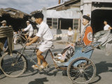 Taoism in Taiwan, Taoist Priest Riding in a Rickshaw