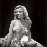 Movie Starlet Marilyn Monroe Posing in Studio