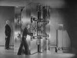 Buy Guards Closing Bank Vault Door at Irving Trust Company at AllPosters.com