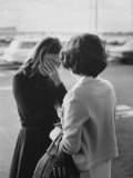 Mrs. Sharon Walsh, Whose Husband MIA Since Feb. 1969, Comforted by POW Wife Mrs. Harold Kushner