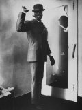 Actor James Earl Jones in Dressing Room During Performance of B'Way Play 