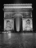 View of the Arc de Triomphe Lit at Night on Bastille Day