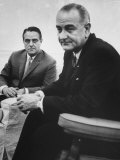 Buy Peace Corp. Head Sargent R. Shriver Jr. and President Lyndon B. Johnson at AllPosters.com