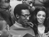 Buy Comedian Bill Cosby Scanning Family Scrapbook with His Wife Camille and Mother at AllPosters.com