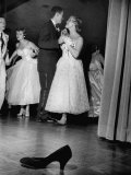 Buy Sally Nyvall and Dick Gaudette Improvise on Dance Floor while Sue Nyvall Gazes at Mike Murphy at AllPosters.com