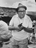 Film Director Sergio Leone on Location for 