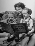 Buy Actress Wendy Hiller Reading a Story to Her Children at AllPosters.com
