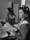 Buy Actress Margaret Lockwood in Her Dressing Room on the Set of "Hungry Hill" at AllPosters.com
