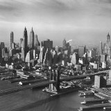 Buy Overview Picture Looking at the Brooklyn Bridge to Manhattan at AllPosters.com