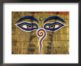 The Eyes on the Buddhist Stupa of Swayambhu, Kathmandu, Unesco World Heritage Site
